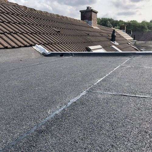 Nieuw plat dak gelegd in Winsum Nieuw plat dak gelegd in Winsum